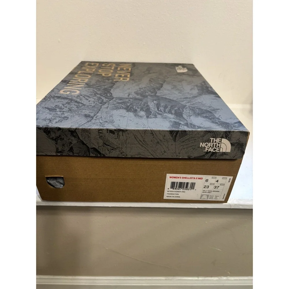 The North Face Women's Shellista II Mid 'Split Rock Brown' Winter Boots size 6